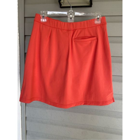 Peter Millar UPF 50+ Sun Protection Bright Pink Orange Skort, Sz Medium, MP $110 - Picture 3 of 10